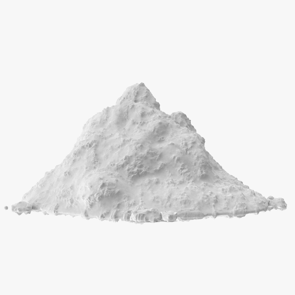 Vit snöhög 3d model