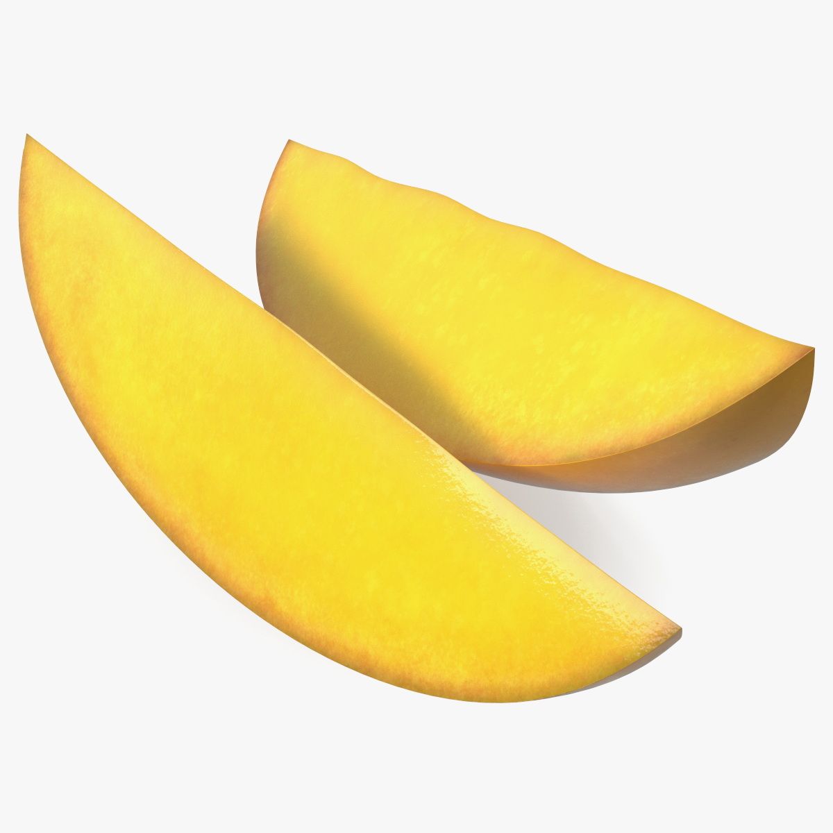 Gula mangoskivor 3d model