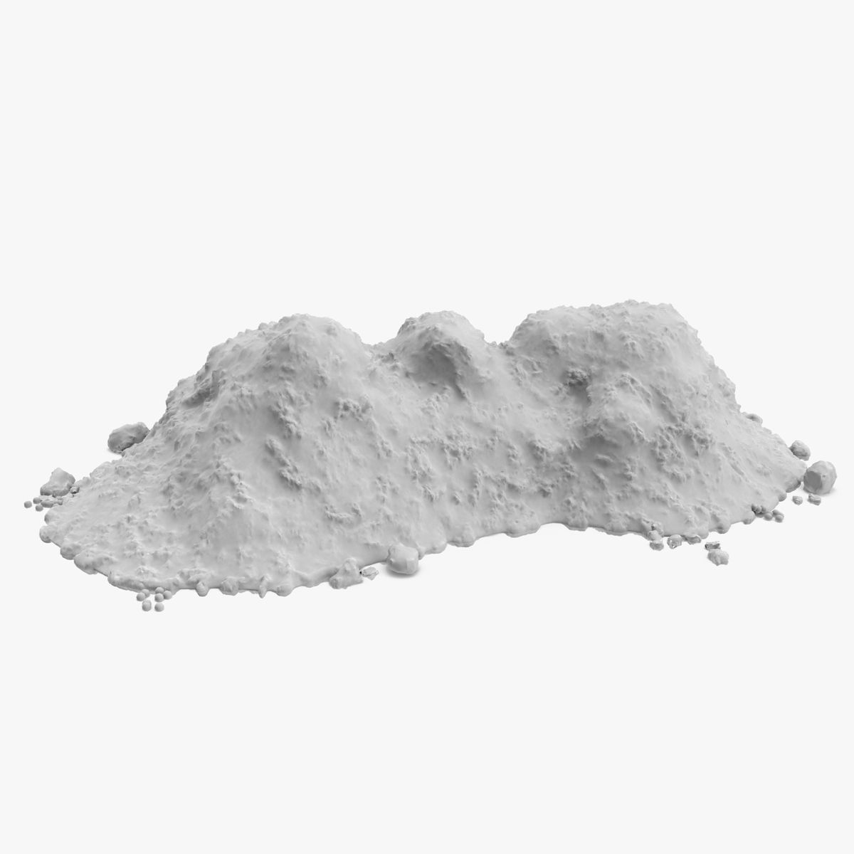Hög med snö 3d model