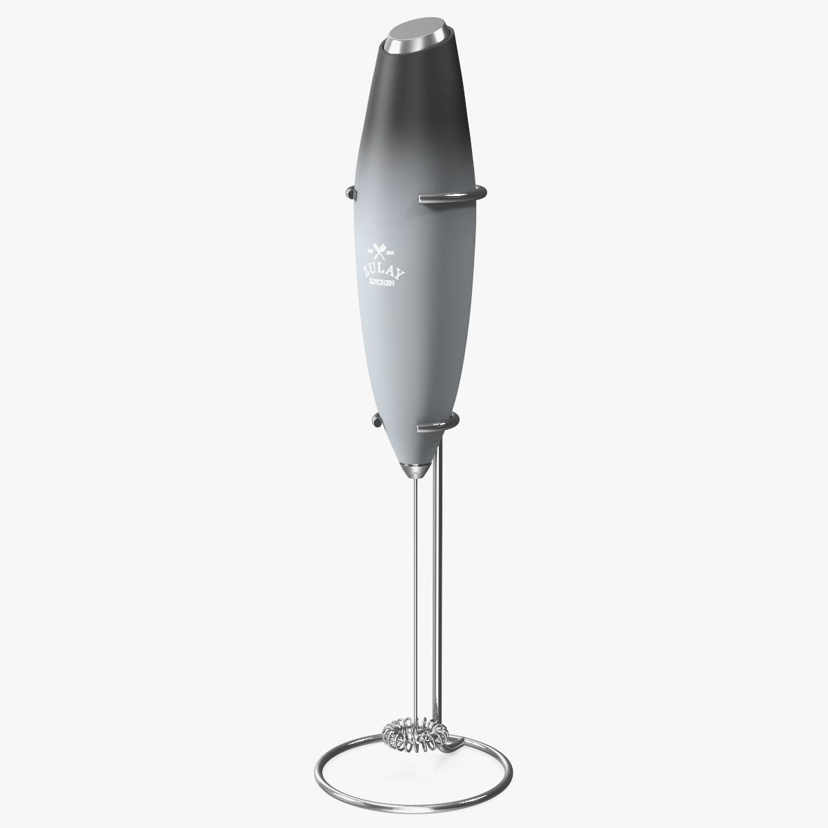Elektrisk kaffeskummare Zulay Grey med hållare 3d model